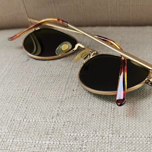 Vintage Tommy Hilfiger Sunglasses Gold Tone Frame Mirror Lenses Eye Wear - Picture 5 of 12